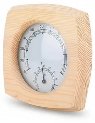 Obrázok produktu pre InAndOutdoorMatch – Termohygrometer – Drevo – Na montáž na stenu, Obrázok generovaný UI