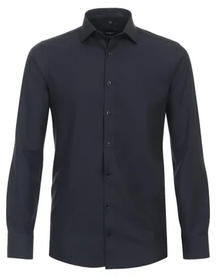 Produktbild von Venti - Modern Fit - Herren Langarm Hemd (134023600), Größe:40, Farbe:Schwarz (800)