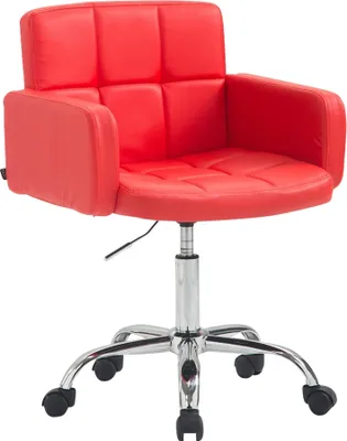 Produktbild von Arbeitshocker HLO-CP122 Kunstleder rot