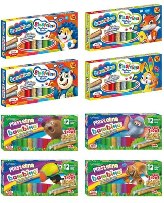 Zdjęcie produktu dla Plastelina 12Kol Bambino 1710 A"10