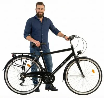 Produktbild von Dallas Bike Fahrrad 28 Zoll - Trekkingrad für Herren - Shimano 7-Gang - Rahmen XL 21" - Schwarz