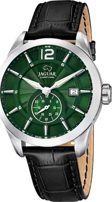 Produktbild von Jaguar Herren Armbanduhr Analog Datum Edelstahl Lederband J663/3