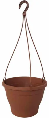 Produktbild von Hängeampel Ø 25 x 17 cm, terracotta Pflanzgefäß aus Kunststoff