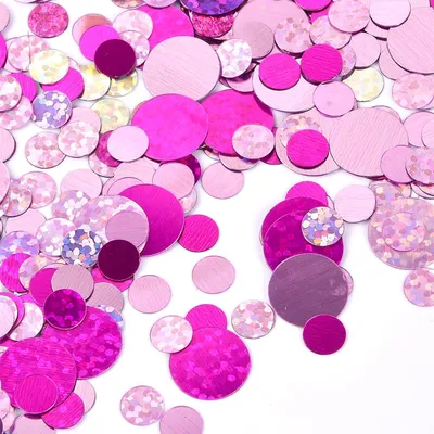 Imagen del producto de Confeti redondo, de colores, 40 g, brillante, para decoración de mesas