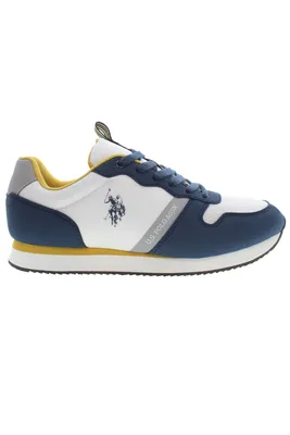 Produktbild von Blaue Herrensportschuhe mit Kontrastdetails, Schnürsenkeln & Logo