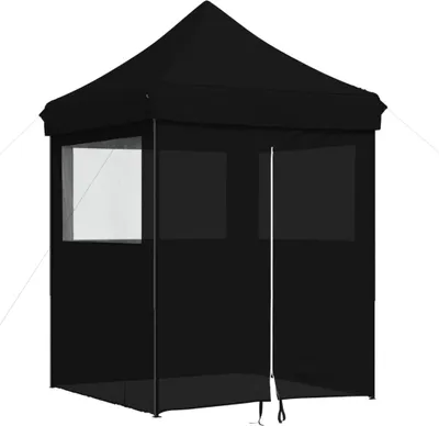 Produktbild von Partyzelt Faltbar Pop-Up mit 4 Seitenteilen Schwarz