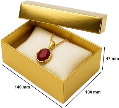 Zdjęcie produktu dla Pudełko Laminowane Ozdobne Na Prezent 140x100x47mm Złote A6