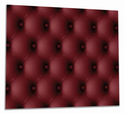 Produktbild von Wallario Herdabdeckplatte aus Glas, Größe 60 x 52 cm 1-teilig, Motiv Rote Ledertür