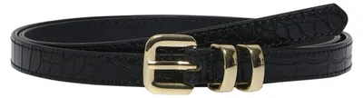 Productafbeelding van ALLEEN Damen Onlmaggie PolyurethanJeans Riem Accessoire, Zwart, Maat 90