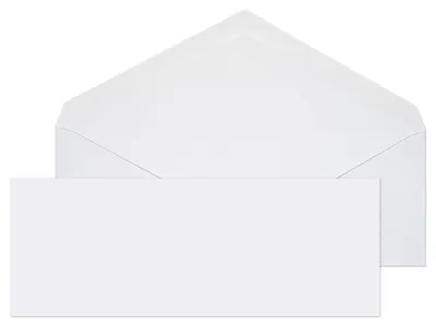 Briefumschläge 80 x 215 mm, Weiß, 1000 Stück