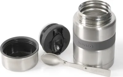 Productafbeelding van Wenco roestvrijstalen lunchpot van 750 ml met lepel, thermische voedselcontainer – Ideaal voor