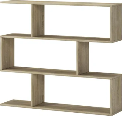 Immagine prodotto di Terzolas - Libreria, 110x25x96h cm Marrone Rovere, 3 Ripiani