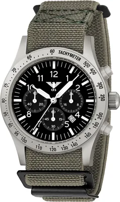 KHS PLASSC.DFSGO Herrenuhr Platoon Solar Chronograph Stahl Grau 1