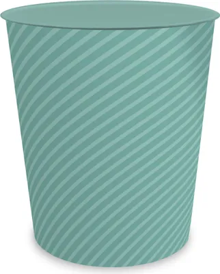 Produktbild von itenga Papierkorb ca. 11 Liter - STRIPE - pastell grün