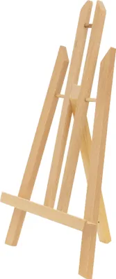Produktbild von ECD Germany Tischstaffelei aus Holz, 22x14x40,5 cm, Braun, klappbar, Mini Staffelei zum Malen für Leinwänden & Keilrahmen, Tragbare Mal- und Ausstellungsstaffelei Holzstaffelei Bildhalter Sitzstaffelei