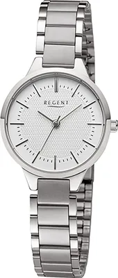 Zdjęcie produktu dla Zegarek damski Regent metalowa bransoleta metalowy zegarek analogowy srebrny szary URF1502
