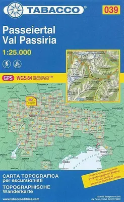 Obrázok produktu pre Tabacco Wandern 1 : 25 000 Passeiertal / Val Passiria