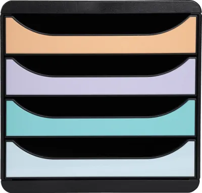 Image de Exacompta Module de classement Big Box 4 tiroirs Aquarel assort. 3104296D