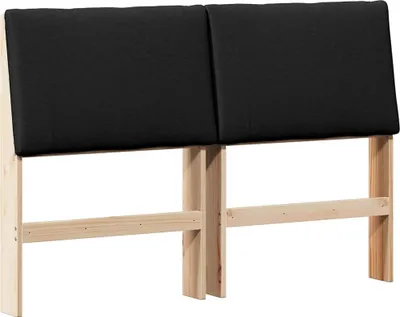 Immagine prodotto di Testiera imbottita Nero 150 cm Pino massello
