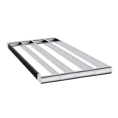 Image de Nimco Nava - Porte-serviettes, longueur 580 mm, noir mat/chrome NA 28062A