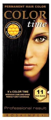 Imagen del producto de Color Time: Tinte permanente para el cabello, color azul , 100 ml