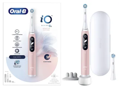 Immagine prodotto di Spazzolino vibrante per adulti Oral-B iO 6S Rosa, Bianco