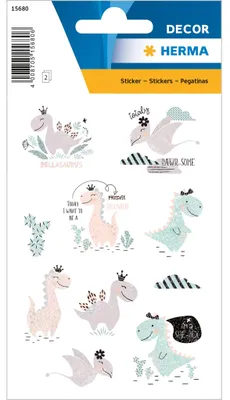 Produktbild von HERMA Sticker Dino Girl & She Rex bunt