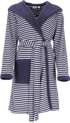 Produktbild von Esprit Damenbademantel striped hoody navy blue 40/42 AL