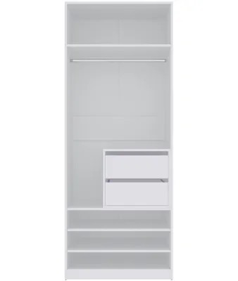 Produktbild von Marmex Möbel TRES SET14 Weiß Kleiderschrank ohne Türen 80x206x51cm