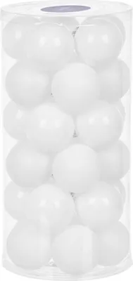 Produktbild von MAGICHOME WEIHNACHTSKUGELN, 30 Stck, weiß, Mix, 6 cm