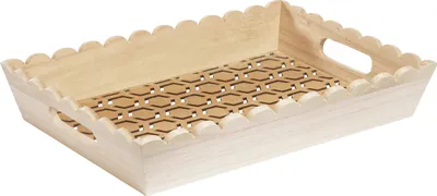 Produktbild von VBS Tablett "Ornament", Rohholz