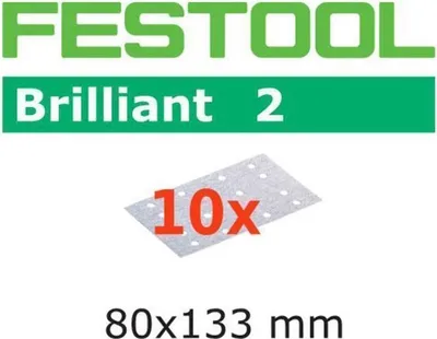 Produktbild von FESTOOL Schleifstreifen Brilliant2 STF 80 x 133mm P40, 10Stk.- AUSLAUF! --> neu Granat