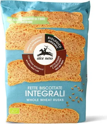 SUCHARKI PEŁNOZIARNISTE BIO 120 g - ALCE NERO