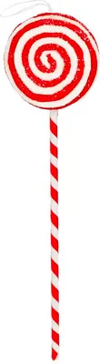 Obrázok produktu pre Ozdoba červeno-biela lízanka 38 cm