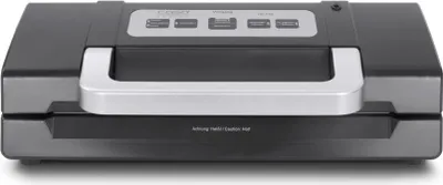 A vacuum sealer machine.
