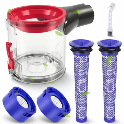 Staubbehälter & Filter-Set für V7/V8, 5-teilig