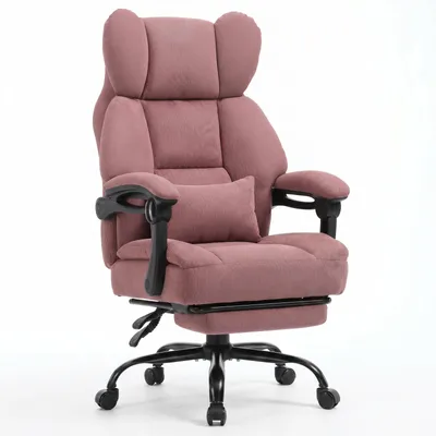 Image de Chaise de gaming GTPLAYER, chaise de bureau ergonomique avec repose-pieds et support lombaire, fauteuil de bureau haut de gamme pour grandes personnes, chaise de bureau large et réglable en hauteur