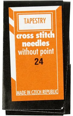 Zdjęcie produktu dla Igły dziewiarskie, rozmiar 24, zestaw 25 sztuk, długość 36 mm, do rękodzieła