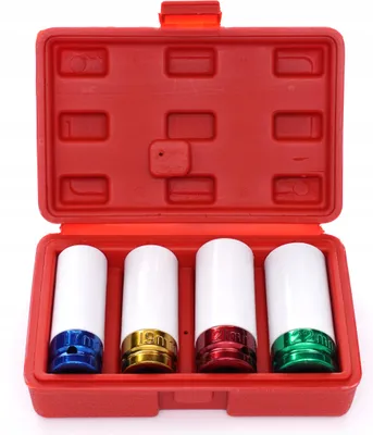 Zdjęcie produktu dla Kraft&Dele KD10523 Zestaw kluczy nasadowych do tarcz aluminiowych 4 szt. 1/2"