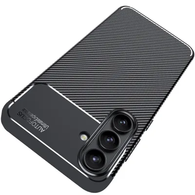Immagine prodotto di Samsung Galaxy S24 FE Cover AVANA Custodia protettiva in silicone TPU Bumper Slim Cover Nero Cover Carbon Optic