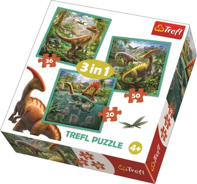 Obrázok produktu pre Trefl 34837, 50 kusov, dinosaury, 4 rok / roky