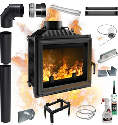Immagine prodotto di Inserto per caminetto in ghisa ANTEK 10 kW fi 150 Accessori per l'installazione