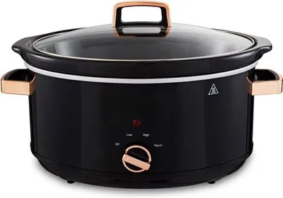 Produktbild von Elektrische Slowcooker mit Timer und Programmierung - Binnenpan - Digitale Zubereitung - 1-2 Personen - Weiß - Keramik