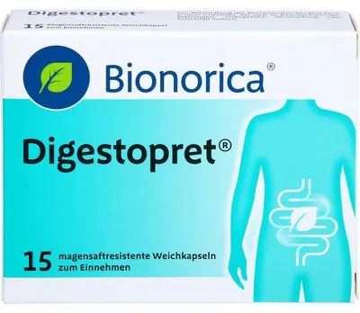 Produktbild von Digestopret Weichkapseln bei Darmbeschwerden, 15 St. Kapseln