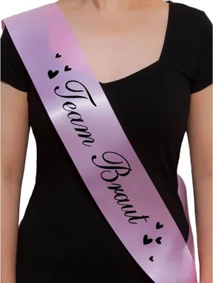 Produktbild von Oblique Unique Schärpe Team Braut JGA Hen Party light rosa