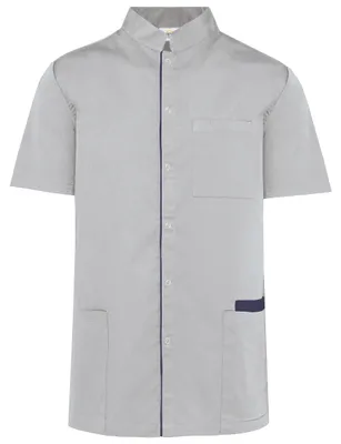 Produktbild von WK. Designed To Work Herrenkittel aus Baumwollpolyester mit Druckknöpfen