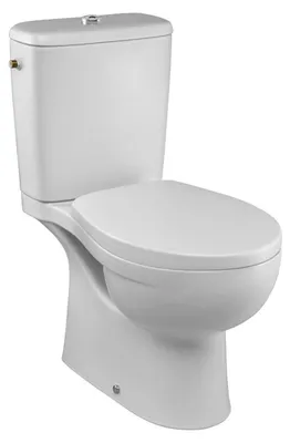 Image de JACOB DELAFON Pack WC au sol Patio sans bride sortie verticale, 3/6L abattant thermodur - Blanc