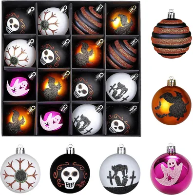 Zdjęcie produktu dla Dekoracje świąteczne na Halloween, 16 sztuk