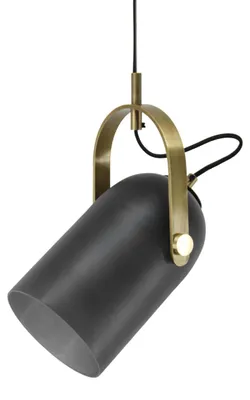 Zdjęcie produktu dla Lampa wisząca Candace ze szkła i czarnego metalu