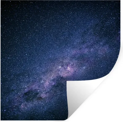 Produktbild von MuchoWow® Wandtattoo Wandsticker Wandaufkleber Galaxie - Sterne - Weltraum - Jungen - Mädchen - Kinder 30x30 cm Selbstklebend und Repositionierbar - Repositionierbar - Wasser abweisend